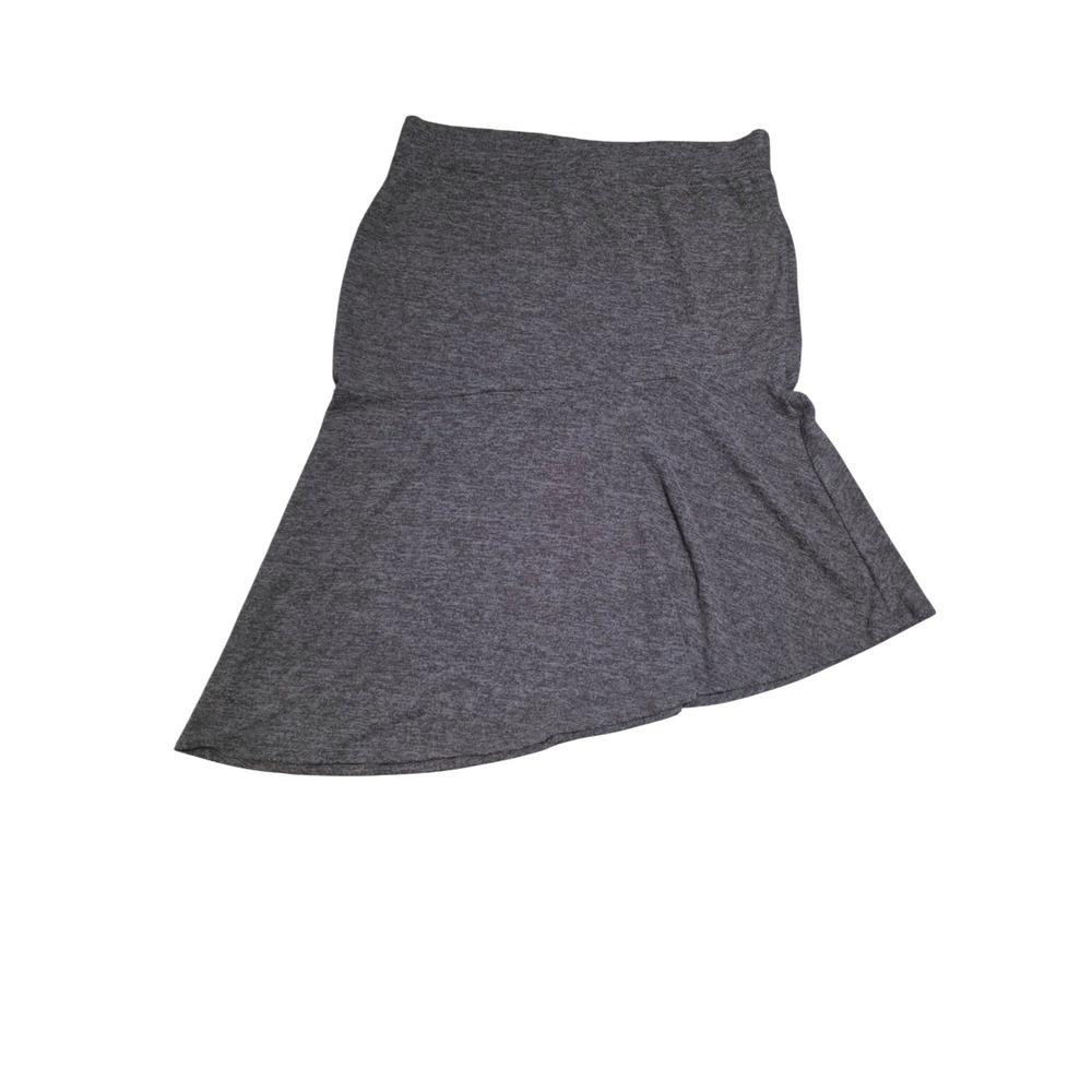 Jorge‎ Perez Womens 1X Brown Heathered High-Low Midi Skirt